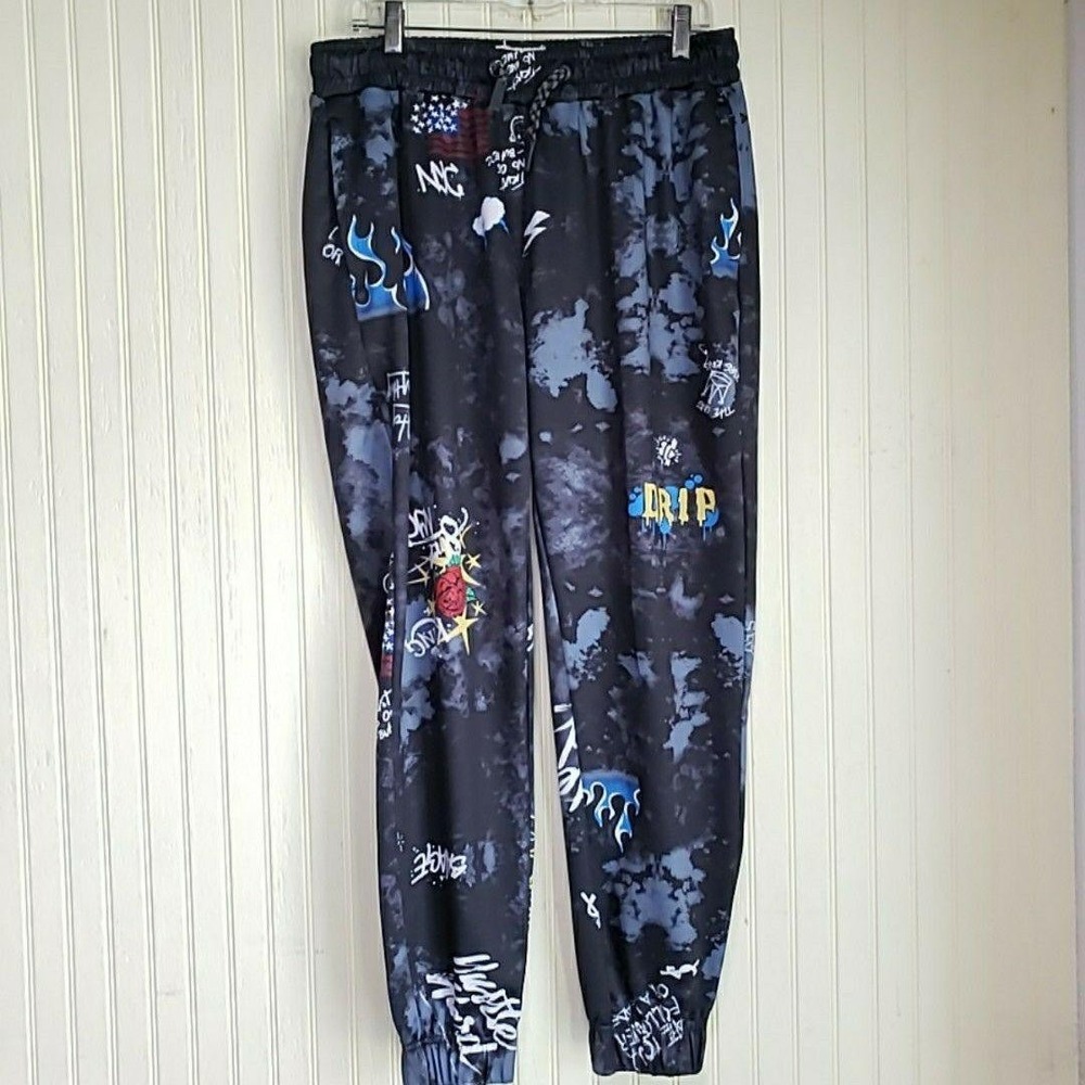 Fresh Prints Of Bel-Air Pants Mens 33x29 Multicolor Jogger Sweatpants Graphic